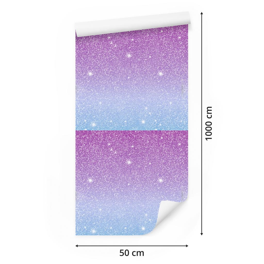 Glitter Wallpaper Purple and Lavender for Living Room and Bedroom 50x1000