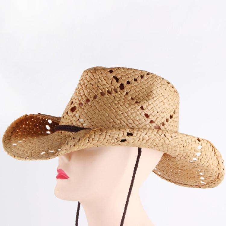 Western Cowboyhut Breitkrempiger Lässiger Strohhut Geschenk für Freund Hut