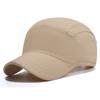 Plain Panel Splicing Short Brim Edge Baseball Cap, Outdoor Breathable Sun Protection Hat, Waterproof Adjustable Dad Cap