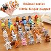 Tier-Serie Plüsch-Fingerpuppen Tiger Koala Affe Fuchs Giraffe Zebra Ente Leopard Junge Mädchen Kinder Rollenspiel Verkleiden Weiches Geschenk