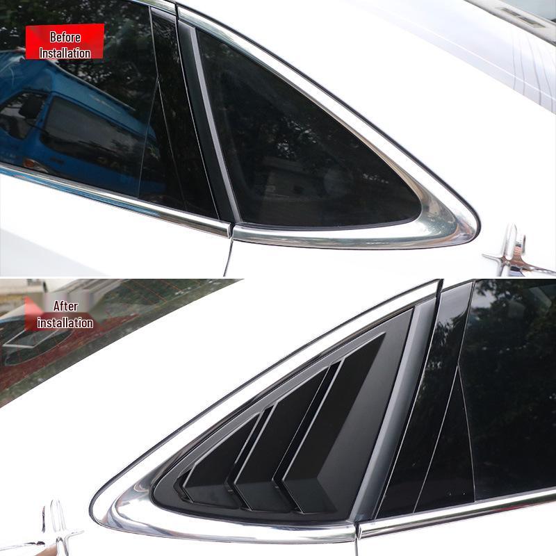 Kompatible Heckscheibenjalousien, Spoilerentlüftungen und dreieckige Fensterumbauten für Roewe i6/ei6/i6plus.