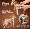 Ugears Horse Mechanoid 70054 Wooden No Glue or Tools 3D Assembly Instructions Included Puzzle, Required, Puzzle,