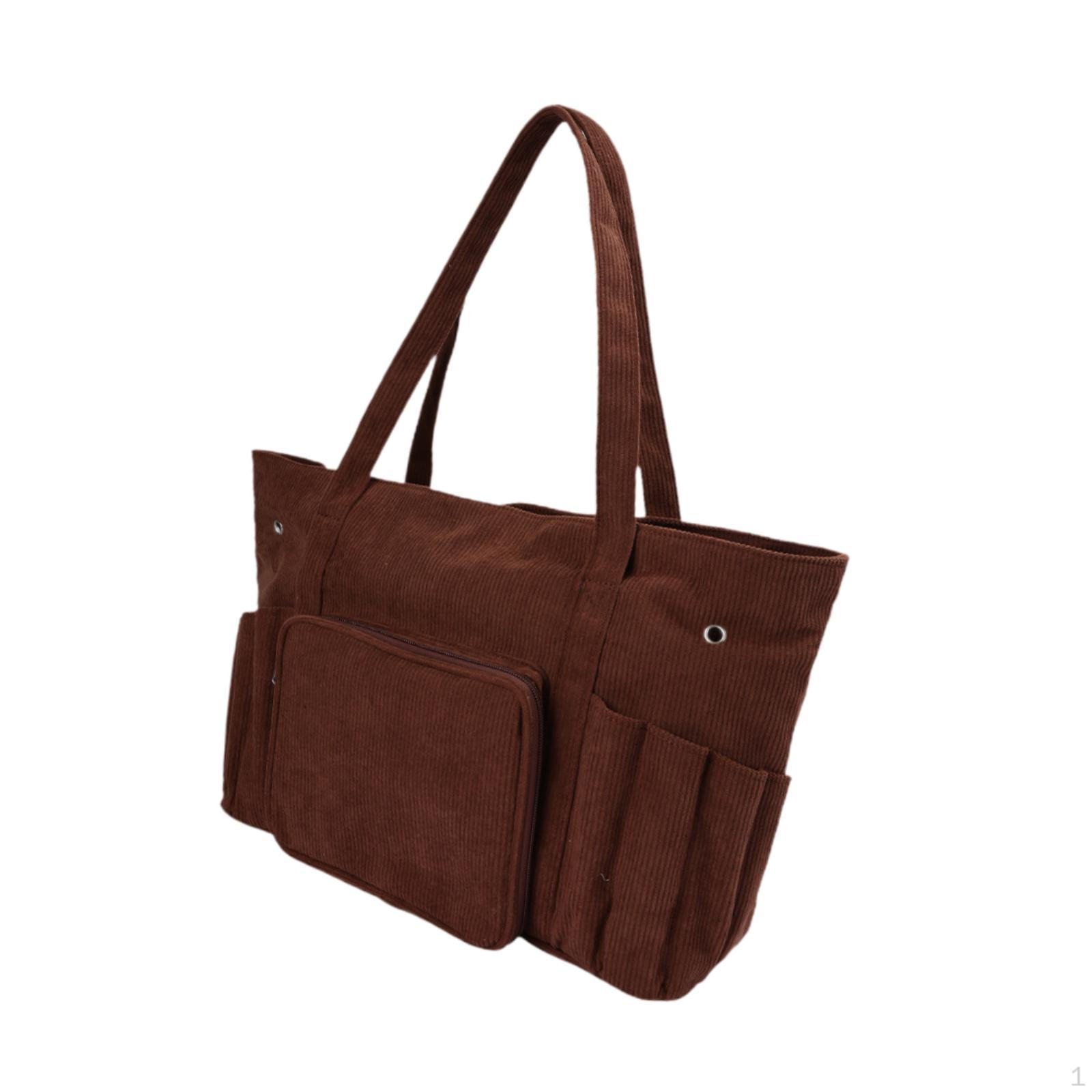 Сумка для хранения пряжи Вельветовая вязаная крючком на плечо Подарок для начинающих легкий органайзер коричневый 3147₽