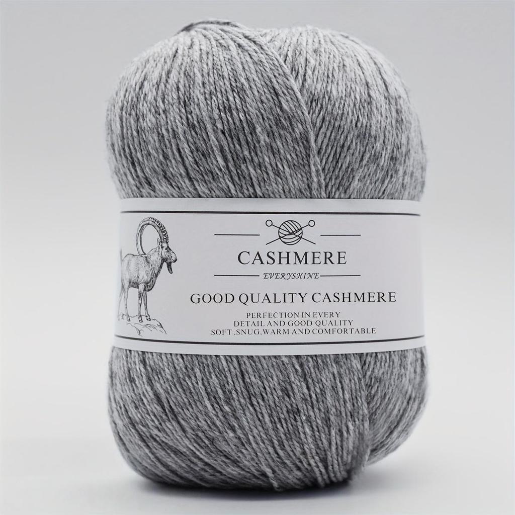 Premium Cashmere Yarn for Knitting & Crocheting – 50g/1.76oz, 320m/350yd, Ultra-Soft Fine-Gauge Handmade Wool (1.5-2.5mm Needles) Sweaters DIY Crafts