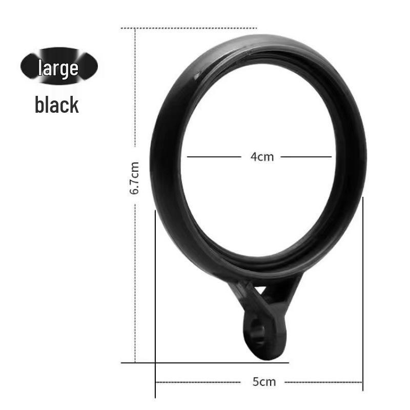 Tysta runda gardinkrokar för romerska stänger