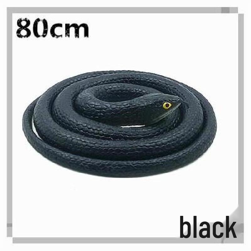 Children's Large Soft Rubber Green Snake Prank Toy Model