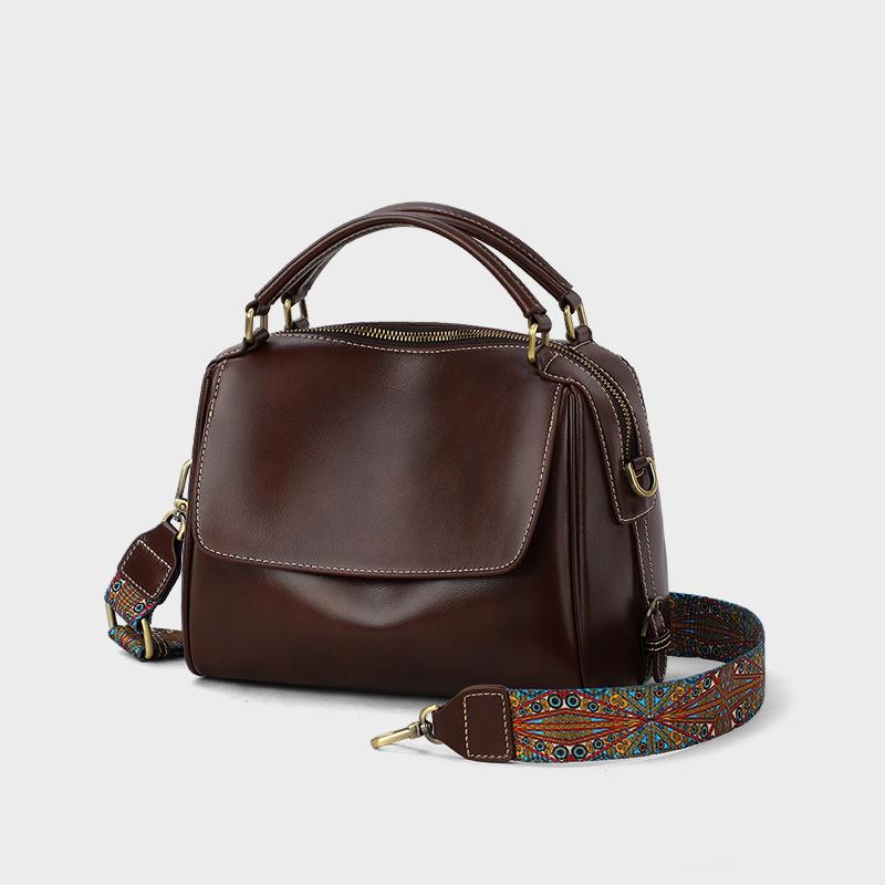 2025 Women's Genuine Leather Crossbody Tote: Large Capacity Summer Handbag & Shoulder Bag