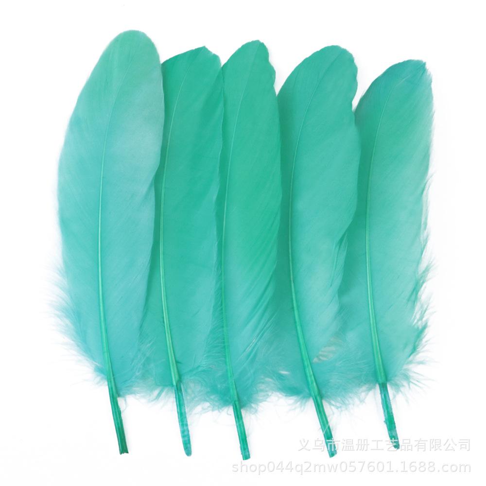 High-Quality Colored Goose Feathers Large Floating Feathers Children'S Handmade Clothing Materials Macaron Feather Accessories