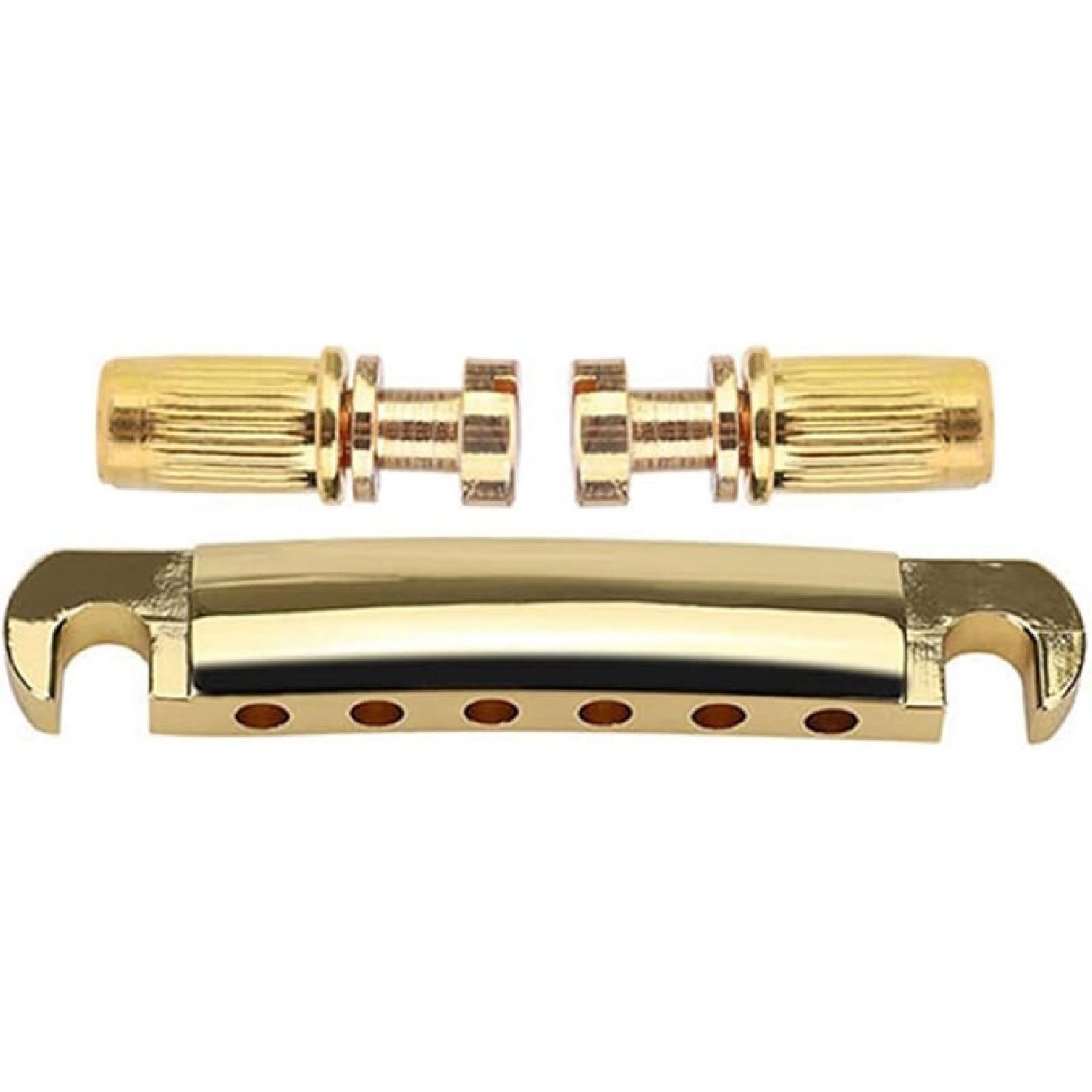 ROZILO Электрогитара Tune-O-Matic Струнодержатель Wrap Around Струнодержатель для Les Paul LP Junior Хром золотой
