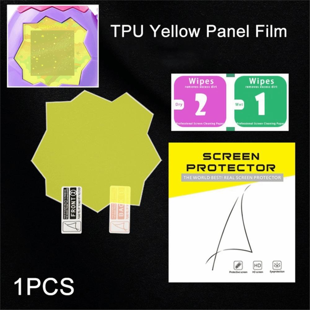 HD Anti-scratch Panel Protective Cover For Tamagotchi Paradise Electronic Pets Game Toys TPU Yellow Screen Protective Soft Film