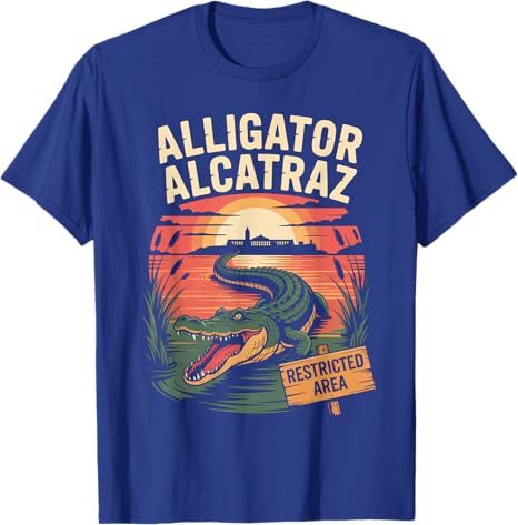 

Funny Meme Alligator Alcatraz Shirt AlligatorAlcatraz Unisex TShirt Humor Funny Political Sarcastic Joke Graphic Outfit Novelty S