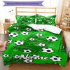 3pcs Custom Name Soccer Bedding Set Duvet Cover Closure Includes 1 Duvet Cover & 2 Pillowcases, Soft and Comfortable for All Seasons.