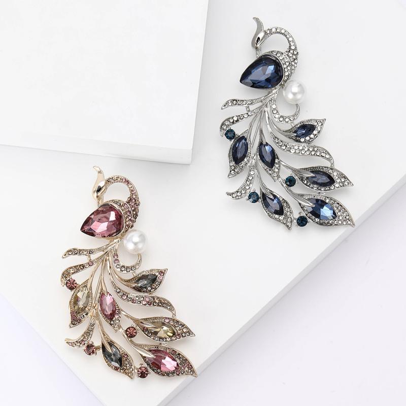 Phoenix Pearl Brooches For Women Clothing Coat Jewelry Accessries Gifts