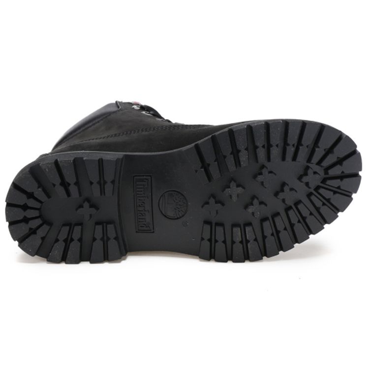 Timberland 6 Inch Premium Red Tag Boot Black Nubuck Women A1TJQ