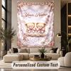 Teddy Bear (374) Theme Custom Tapestry Personalized Custom Name Text Wall Hanging Tapestry Home Decor Background Cloth