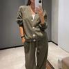2025 Autumn/Winter Women's Casual Sports Cardigan Set
