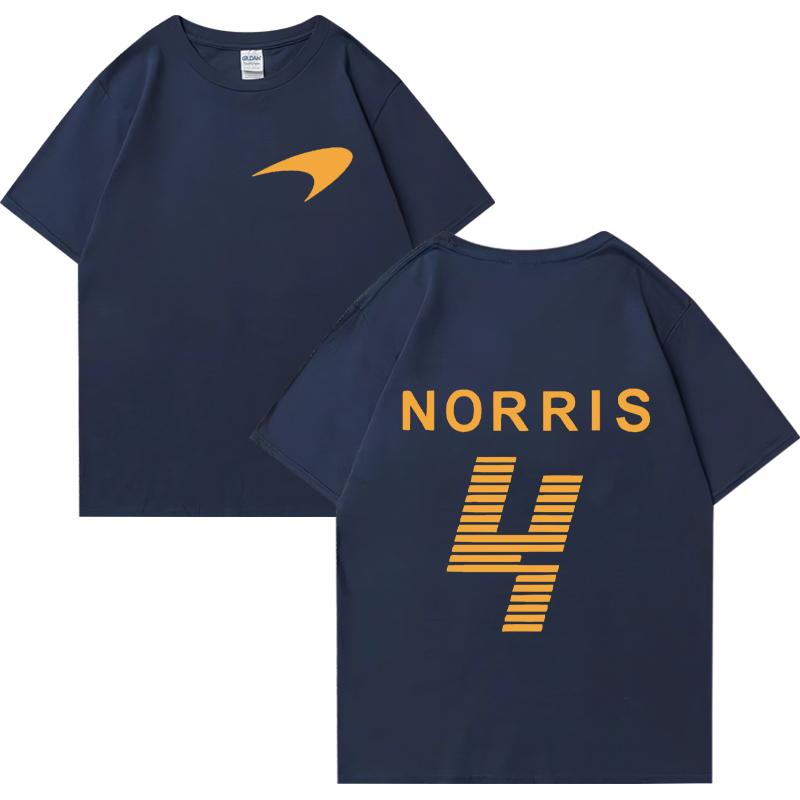 

Hot Lando Norris Racing Driver Double Sided Print Sweatshirt Men Women Plus Size Tops Cotton Short Sleeve Hip Hop Tee Shirt 4XL