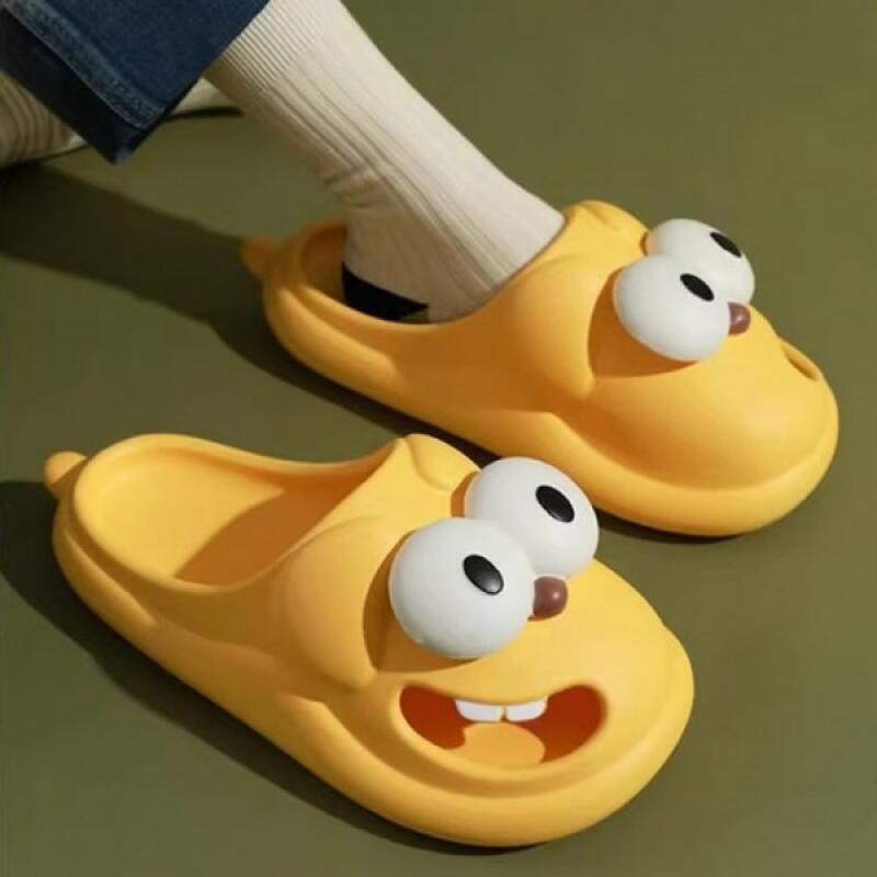 Нескользящие домашние и офисные тапочки Baduki Mongmongi Green 38-39