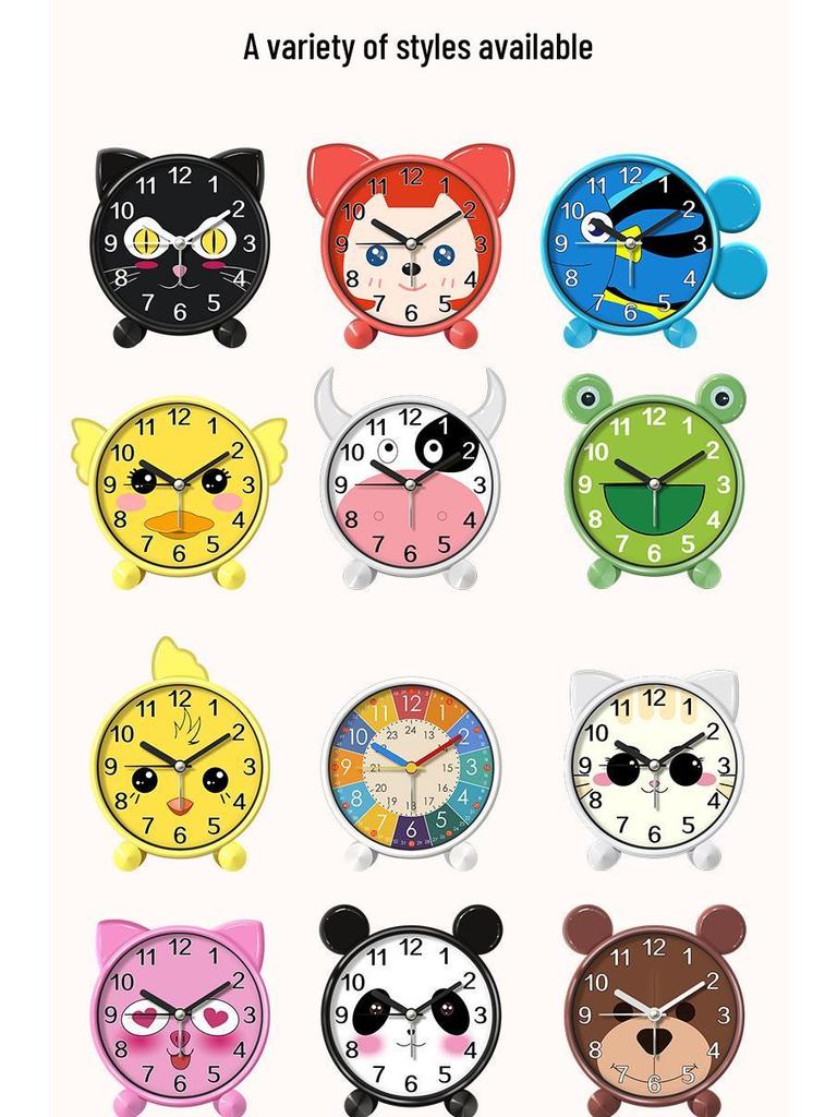 Cartoon Cute Chick Silent Alarm Clock for Kids' Bedrooms - Creative and Lovely Design