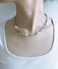 Nakedblood [Handmade] Mixed Pearl Cross Necklace