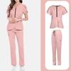 Ladies' Comfortable And Casual Solid Color Short Sleeved Pants Protective Suit Set