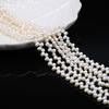 1String, Natural Freshwater Pearls, Top Sided Drilled Hole Pearl Beads for Jewelry Making DIY Necklaces, Bracelets Crafts (Beads 4×5mm, Length 36cm)