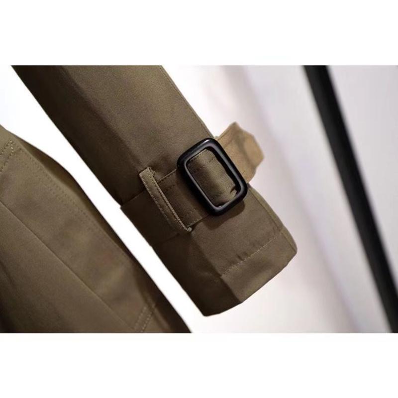 Short Trench Coat for Women, Mid-length British Style, Slim Spring and Autumn Casual Jacket