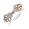5x Cloak Clasp Fasteners Decorative Traditional Clasp Closure Buttons Swirl Flower Clip for Outfit Dress Costumes Hanfu Jacket