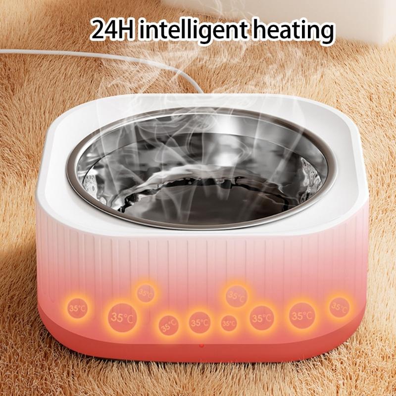 Beheizte Haustier-Wasserschale für Tiere im Freien Hält konstante 50°F (ca. 10°C) Ideal für Katzen, Hunde, Kaninchen und Vögel bei kaltem Wetter
