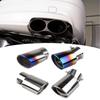 Tail Muffler Tip Accessories Universal Sturdy Muffler Tailpipe Exhaust Tailpipe Tip for Truck Sedan SUV Vehicles Cars
