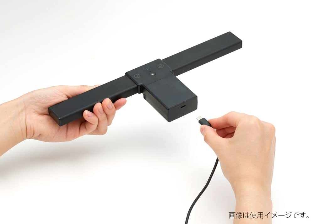 Nakabayashi Digio2 USB LED Light for Laptops with Dimming Function, Black, Z8978