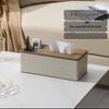 Mo Shen Leather Tissue Box