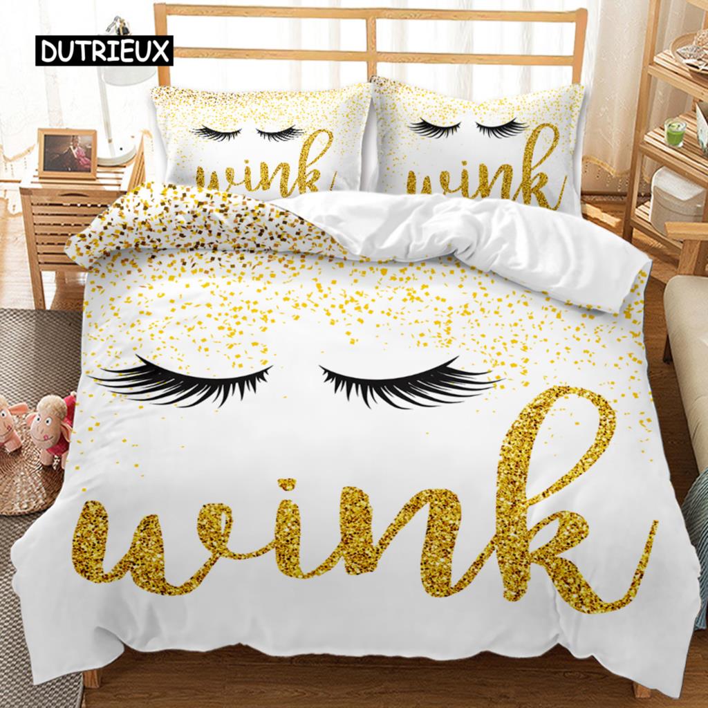 

Пододеяльник с ресницами, закрытые глаза, гламурный макияж, косметика, красота, женственный дизайн, комплект постельного белья для двоих, двуспальная кровать, королева, полиэстер, одеяло, чехол EU single(135x200cm)