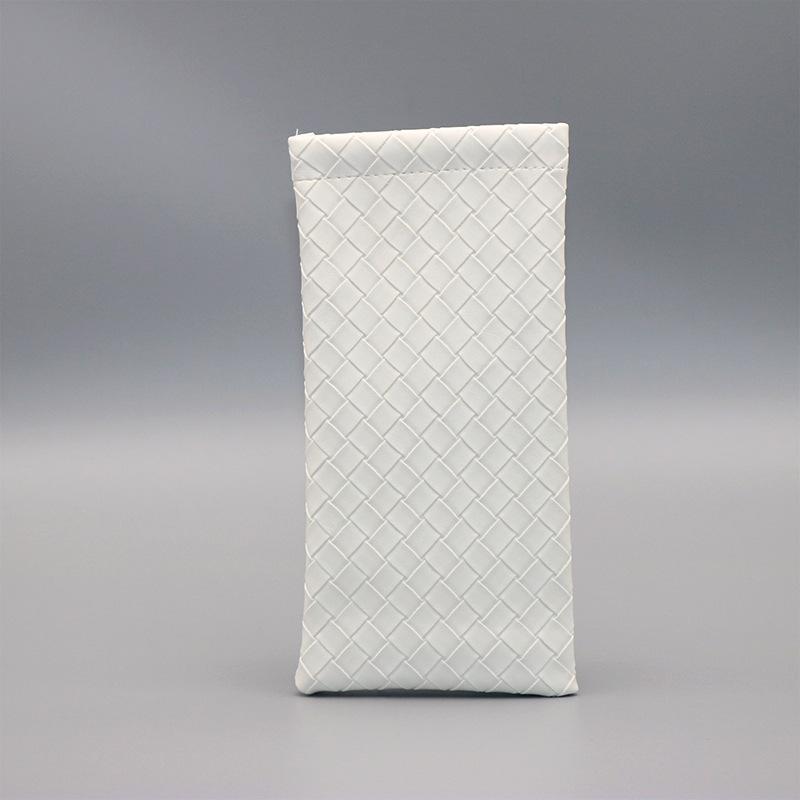 Thickened Leather Open-Mouth Sunglasses & Reading Glasses Dustproof Crossbody Case