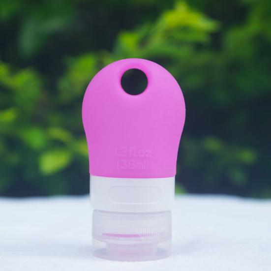 Contenitore vuoto per bottiglia con tubo comprimibile per lozione da viaggio in silicone da 38/60/90 ml