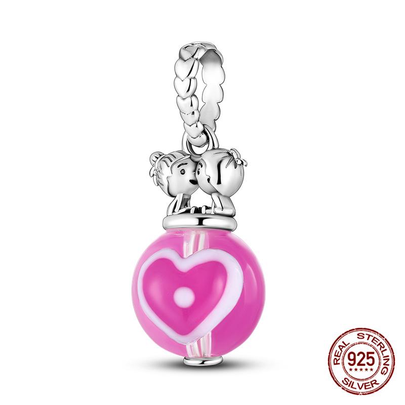 Fit Originalbracelet Cute Cake Beaded Afternoon Tea-Heart Shaped Donut Charms Diy Jewelry Making Women Giftcopper