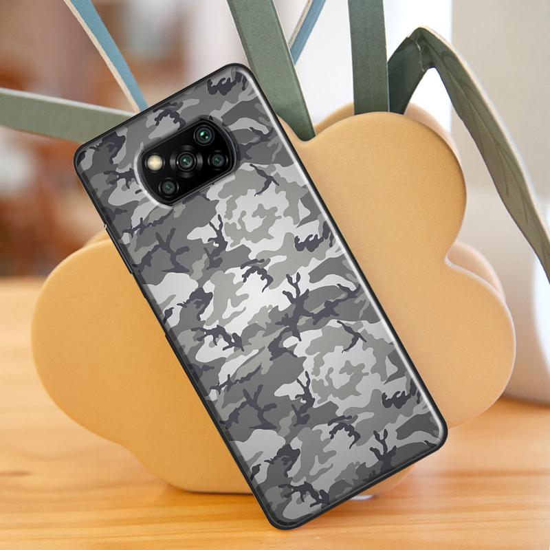 Army Camo Camouflage Für POCO X3 GT F1 F2 F3 M3 M4 X3 Pro Handyhülle Für Xiaomi Mi 11T Pro 10T 11 Lite Coque