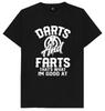 Darts Slichtig Graphic Tee Irish Flag Dartboard Print Short Sleeve T Shirt Darts Player Casual Top Gift for Dart Lovers Summer