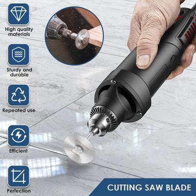 6Pcs Mini Circular Saw Blade HSS Mini Cutting Discs For Dremel Power Tools Cutter Wheel Set with Mandrel and Screwdriver