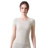 Womens Breathable Slim Fit Yoga Top Quick Dry Athletic Short Sleeve Gym Workout Shirt