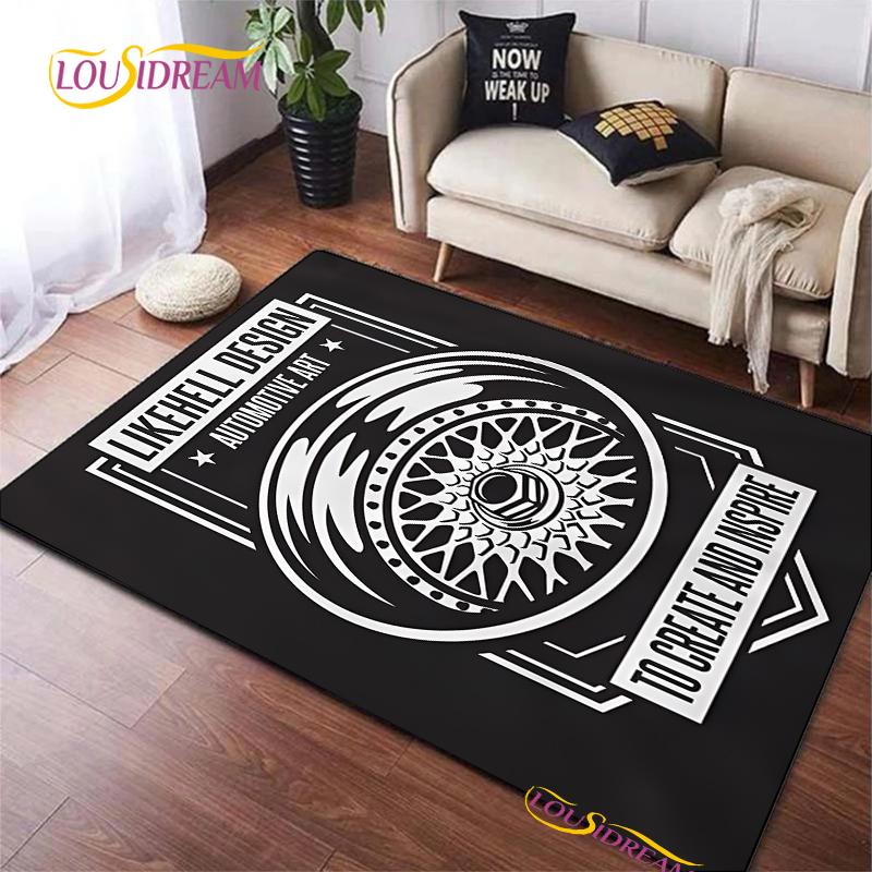 BBS Racer 3D Printed Carpet Children Play Carpet Living Room Bedroom Non-slip Carpet Photography Props Birthday Gift Alfombra