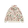 Li Ning Sports Life Collection Sweatshirt Women's Ecru All Over Print AWDT056-7