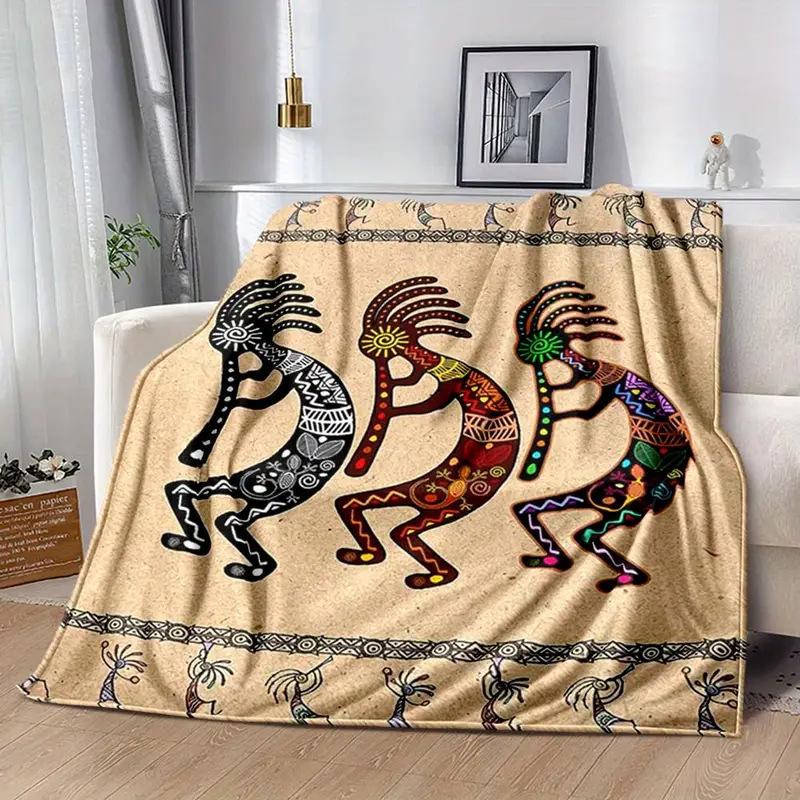 Indian retro style lunch break blanket flannel blanket digital printing gift blanket source
