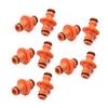 10pcs Garden Watering Hose Connector Pipe Joint Tube Quick Double Male Fitting