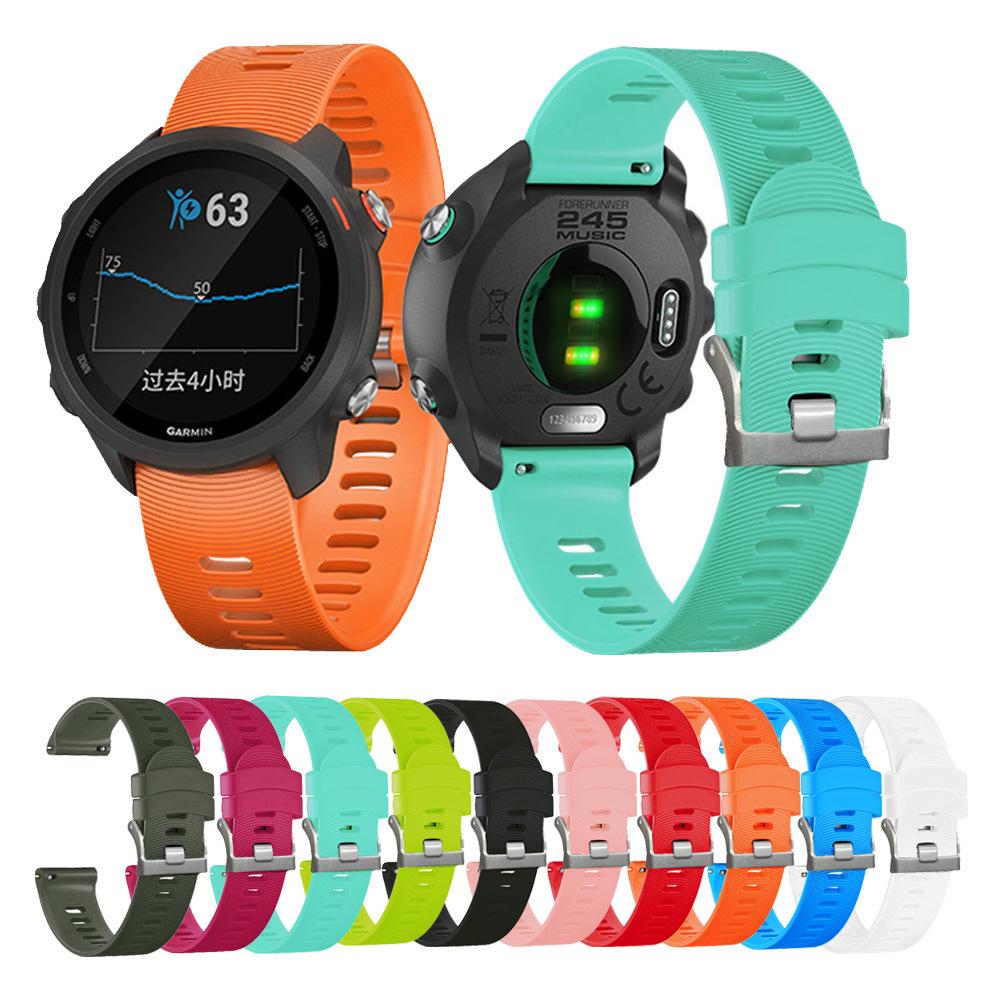Forerunner 158 55 245 645 Music Smartklocka Armband 20MM Armbandshandledsremmar För Garmin Forerunner 245 245M Klockarmband