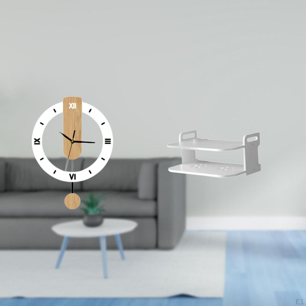 Acrylic Wall Clock Ornament with Large Roman Numerals And Silent Mechanism Combined