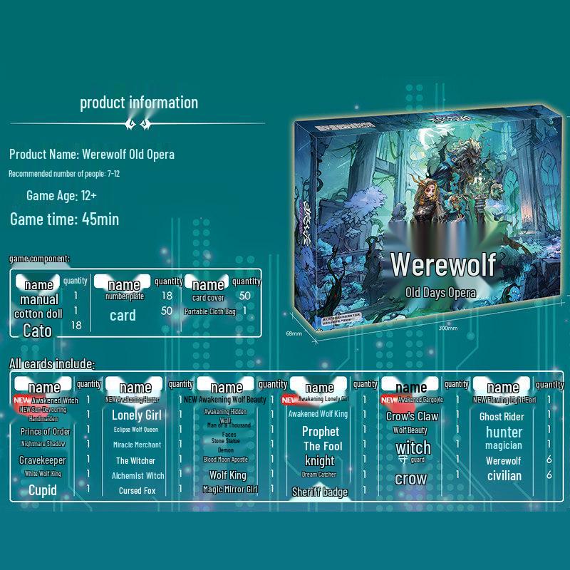 Werewolf: New Era Awakening - Sun Hunter Multiplayer Board Game