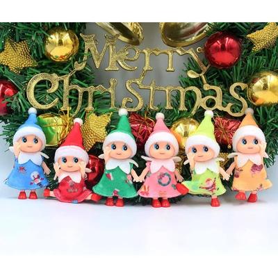 Elfenpuppe Plüschpuppen Elfen Winzige Weihnachtselfen Weihnachts-Neuheiten Spielzeug Elfen Zubehör für Mädchen und Jungen Feiertagsdekorationen