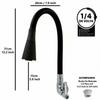 Black Single Cold Water Tap  Standard Kitchen Water Supply Systems