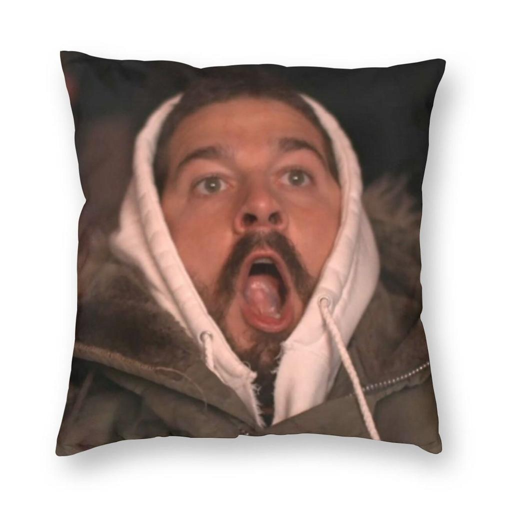 Shia Labeouf Actor Pillowcase Polyester Linen Velvet Printed Zip Decor Pillow Case Home Cushion Cover
